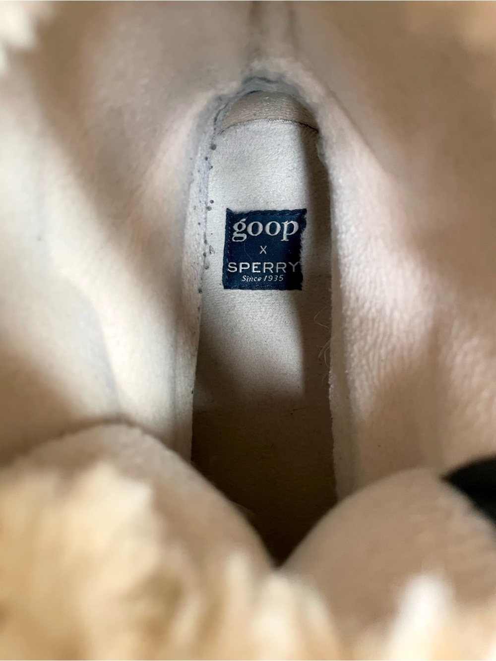 goop x Sperry Luxe Leather Shearling Duck Boots Size 10 - Picture 14 of 15